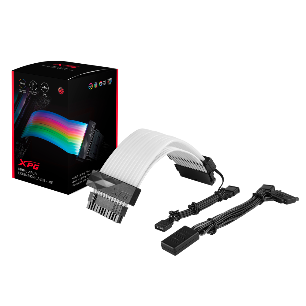 XPG CABLE Prime 24 Pin Motherboard ARGB Extension XPG CABLE Prime 24 Pin Motherboard ARGB Extension